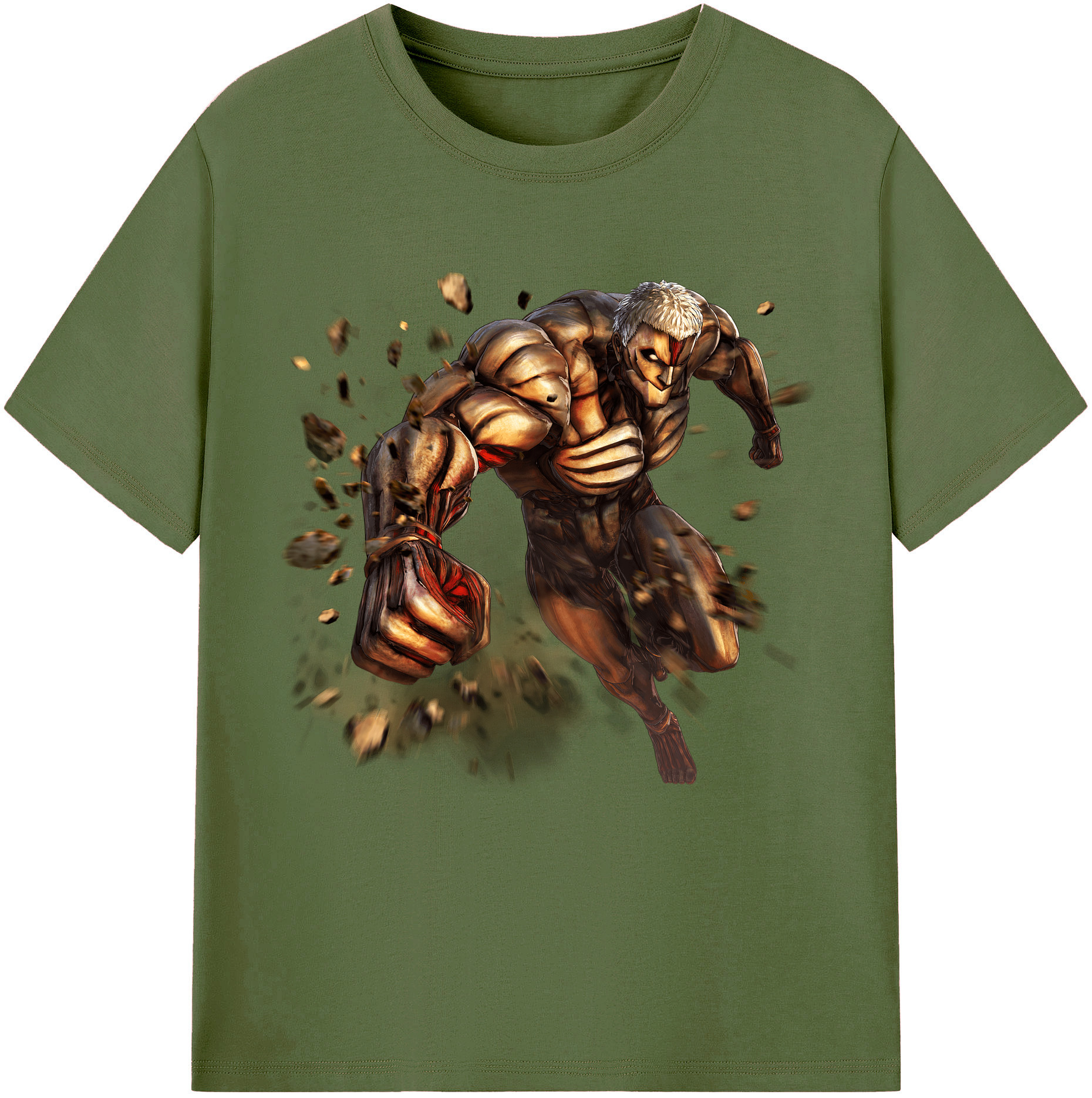 （画像用） 進撃の巨人 Attack on Titan 綿100％半袖Tシャツ（フロントプリント）